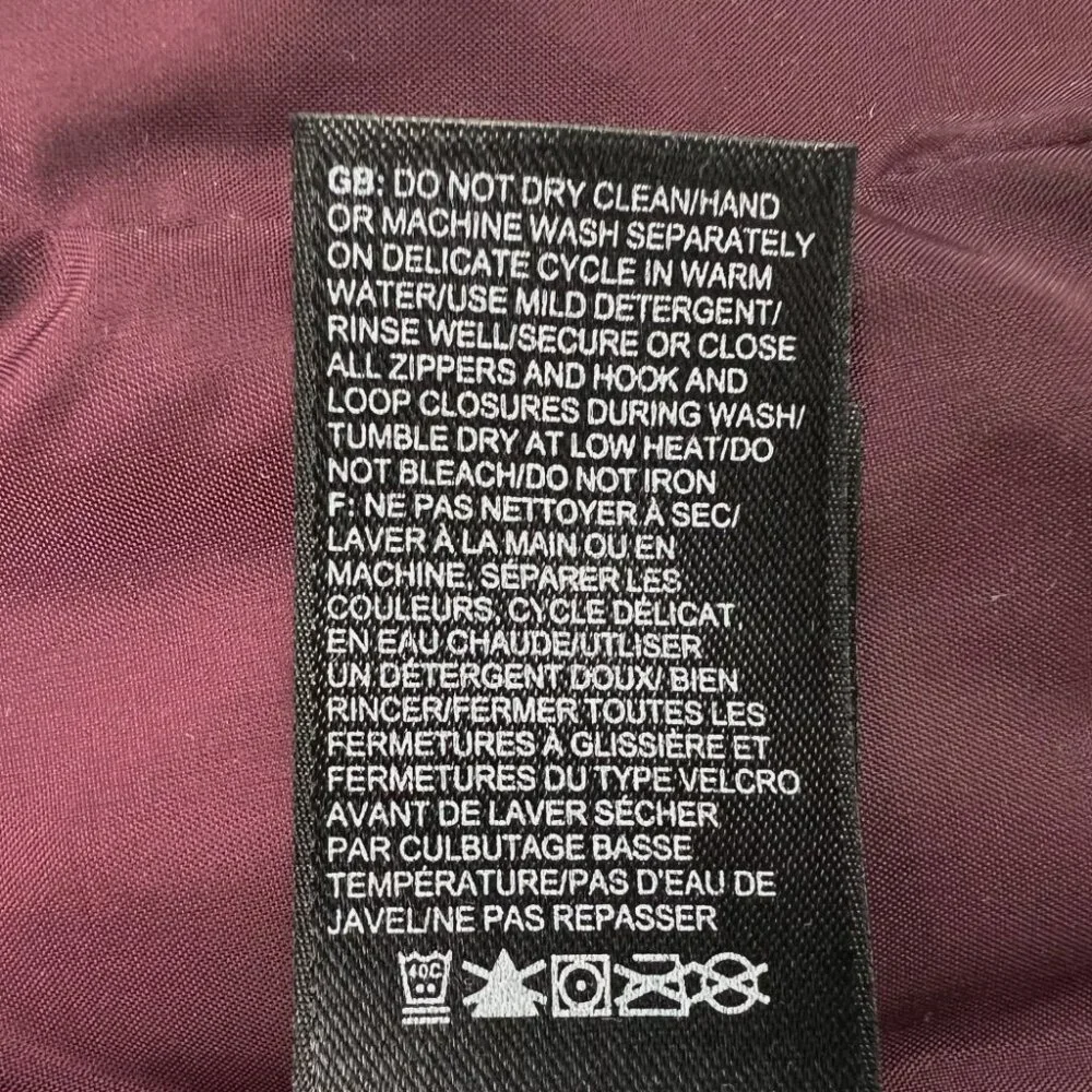 The North Face Bright Pink Vest 550 Goose Down Full Zip Insulated Quilted Winter - Picture 12 of 16